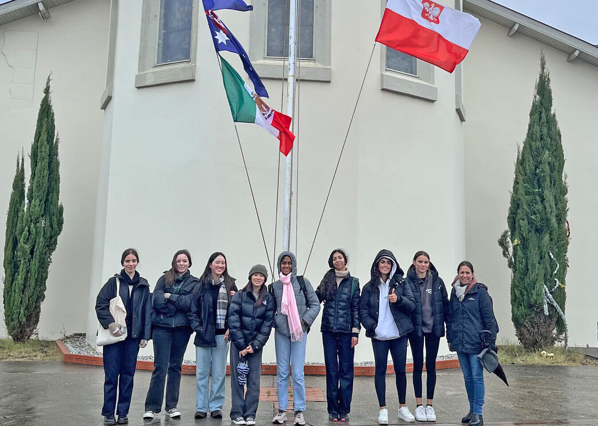 Meriden girls on French exchange trip